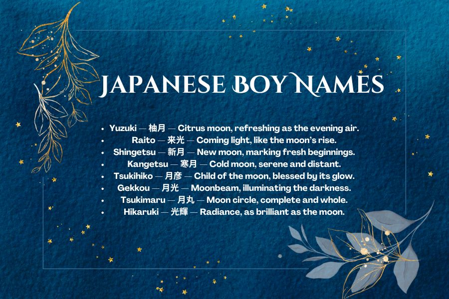 Japanese Names That Mean Moon_