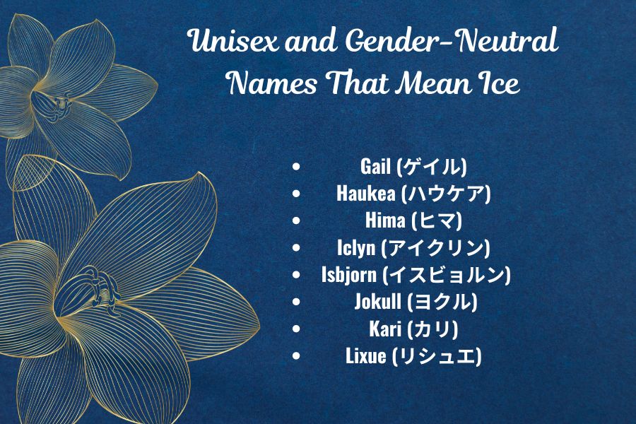 Unisex and Gender-Neutral Names That Mean Ice