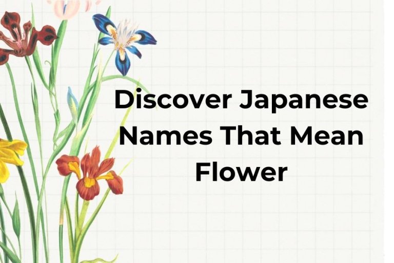 Discover 110+ Japanese Names That Mean Flower