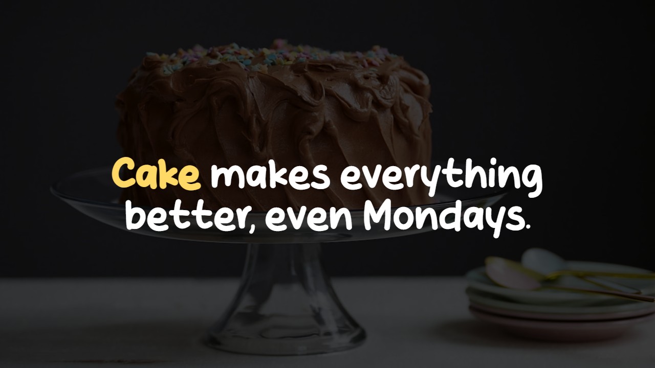 Funny Cake Captions