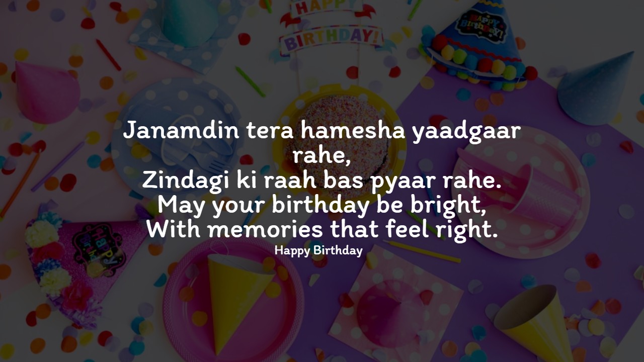 Heartfelt Birthday Shayari in Hindi and English