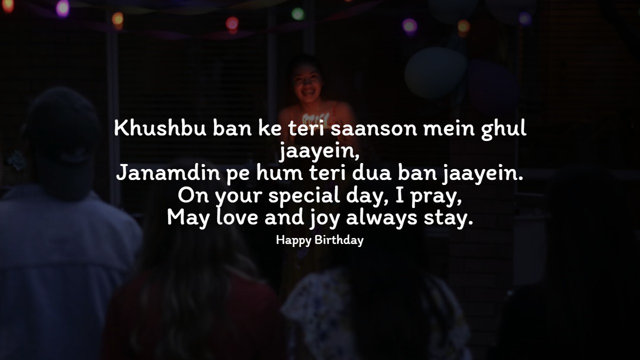 Heartfelt Birthday Shayari in Hindi and English