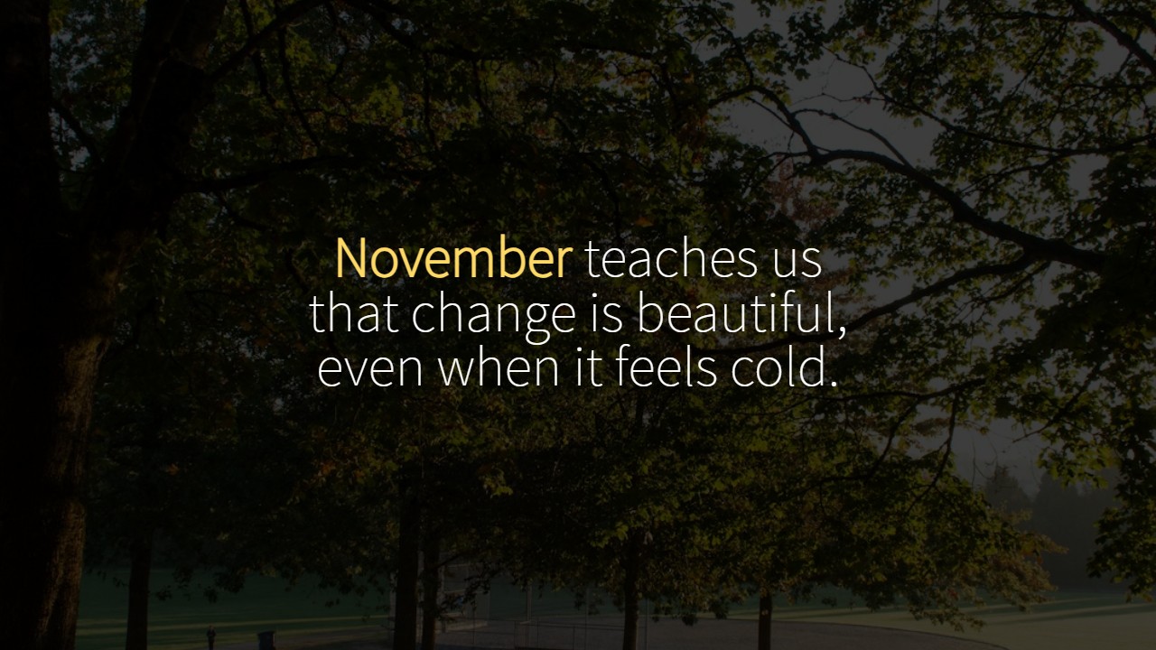 November Inspirational Quotes