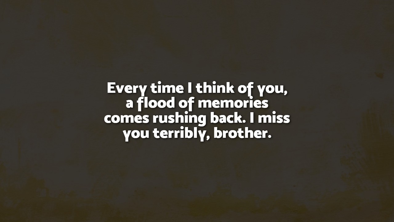 Emotional I Miss Brother Quotes