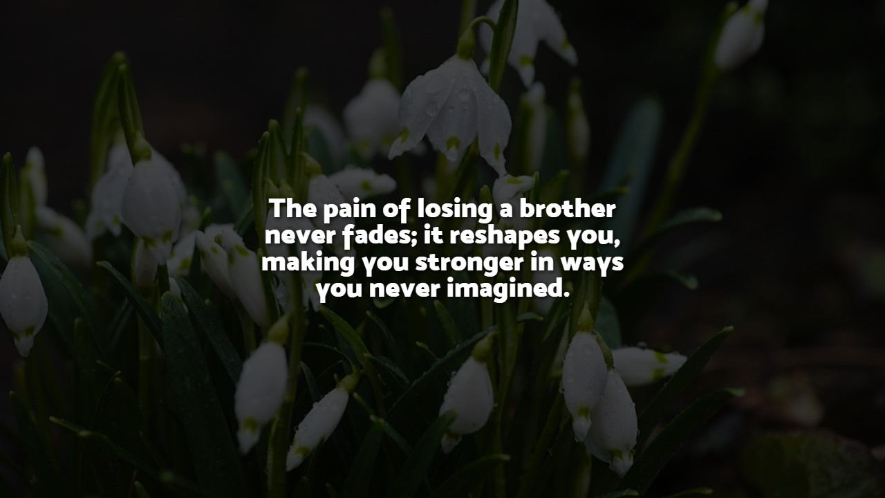 Loss Of A Brother Quotes